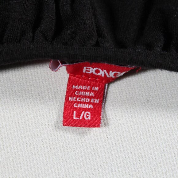 Vintage Y2K 2010s Bongo Black Cold Shoulder Flowy Blouse Size Large Boho Gothic - Picture 4 of 5